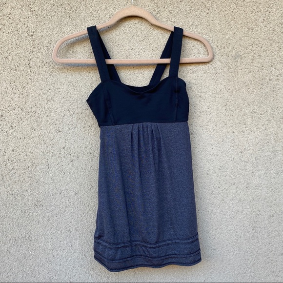lululemon athletica Tops - Lululemon Run: Chase me tank black gray size 4